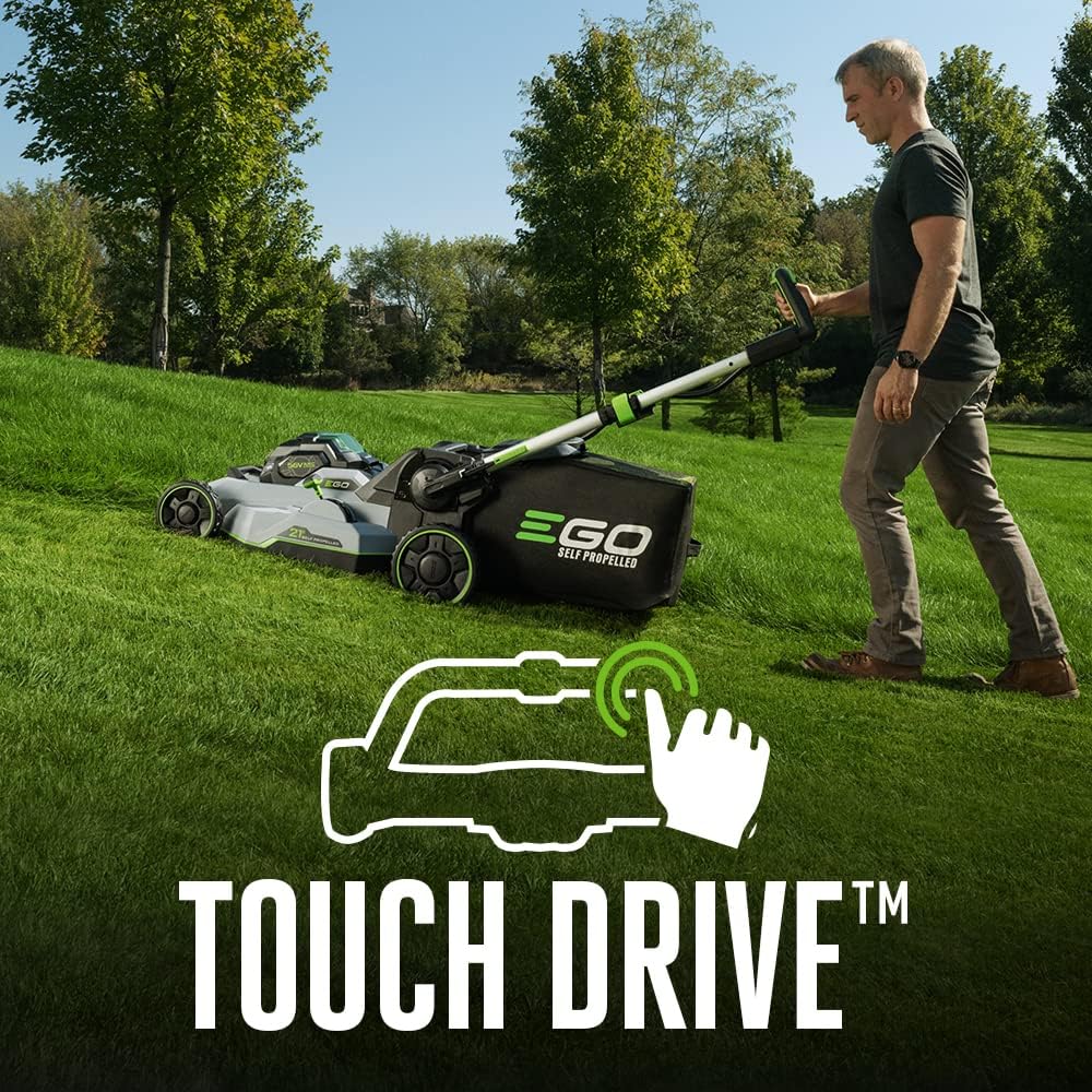 EGO Power+ 21-Inch 56V Self-Propelled Cordless Lawn Mower with 2x 4.0Ah Batteries & Rapid Charger, Black - image 6