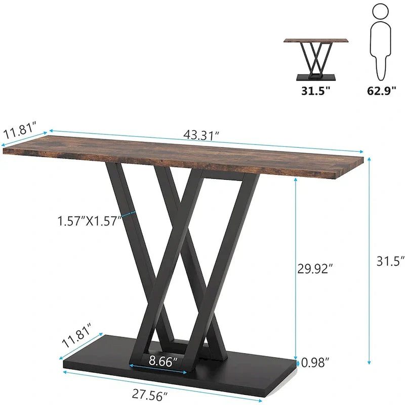 43-Inch Narrow Console Table for Entryway and Living Room - image 10