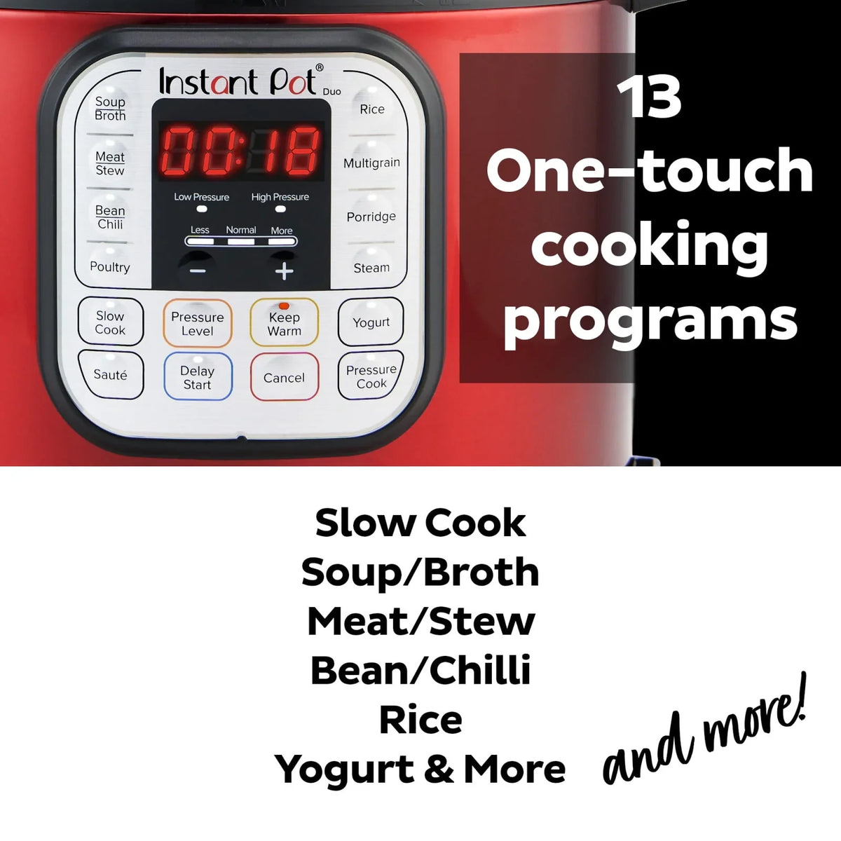 Instant Pot Duo™ 6 Quart Multi-Cooker, Red Stainless Steel - image 5