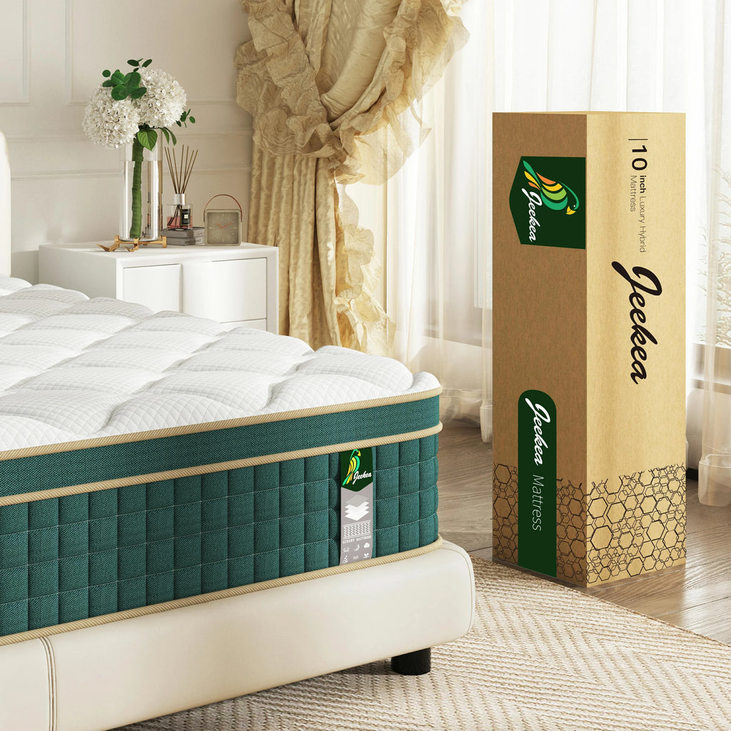 Full Size Mattress in a Box - 10 Inch Full Size Memory Foam Mattress - Hybrid Mattress Full for Back Pain Relief - Medium Firm Full Bed Mattress with Motion Isolation & Strong Edge Support - image 3