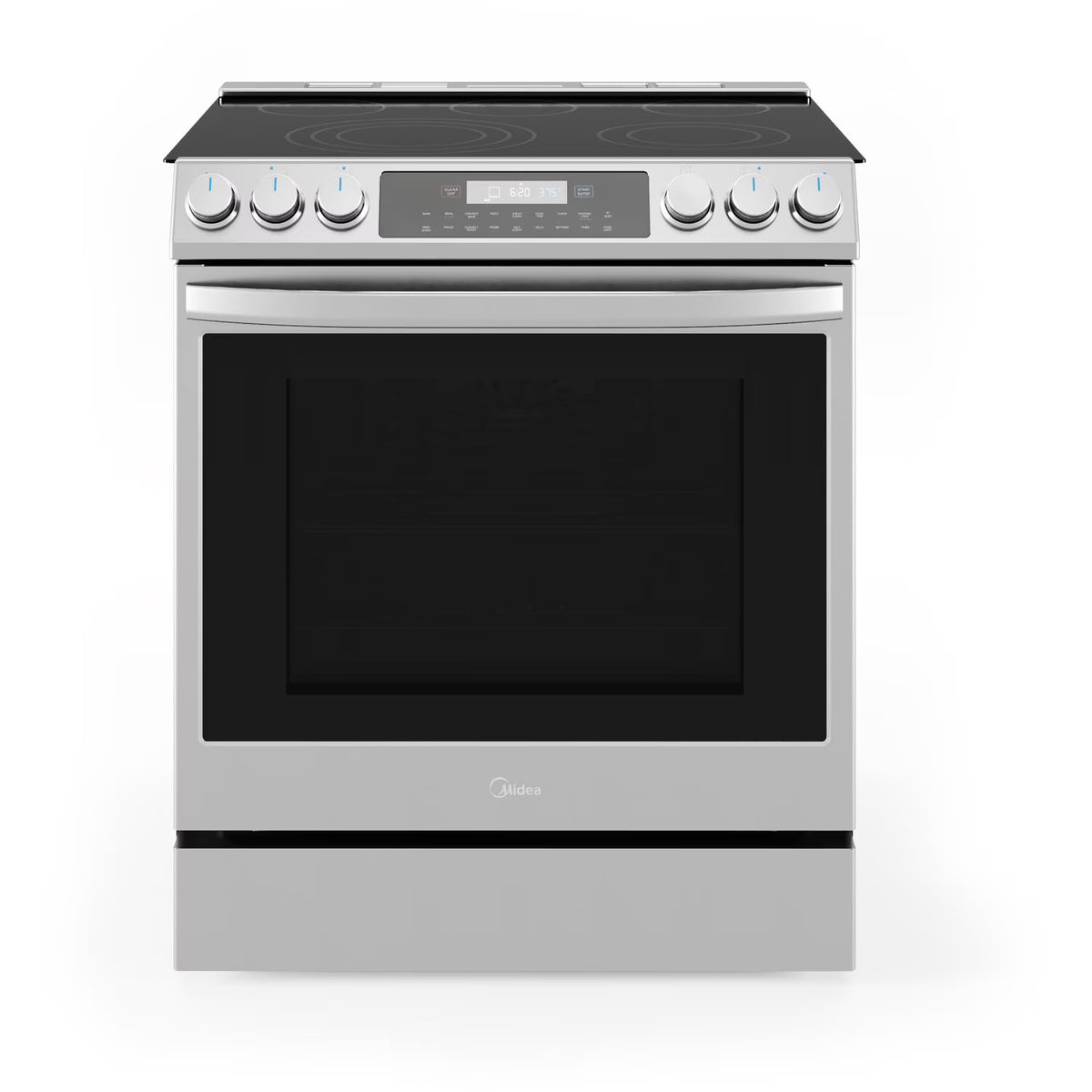 Midea 30-In Slide-In Electric Range with Wi-Fi Connectivity and Fan Convection, Stainless Steel,  MES30S2AST - image 1