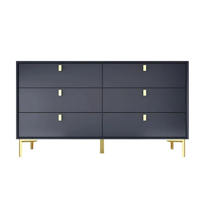 Mid-Century 6-Drawer Storage Dresser Chest Sideboard - image 20