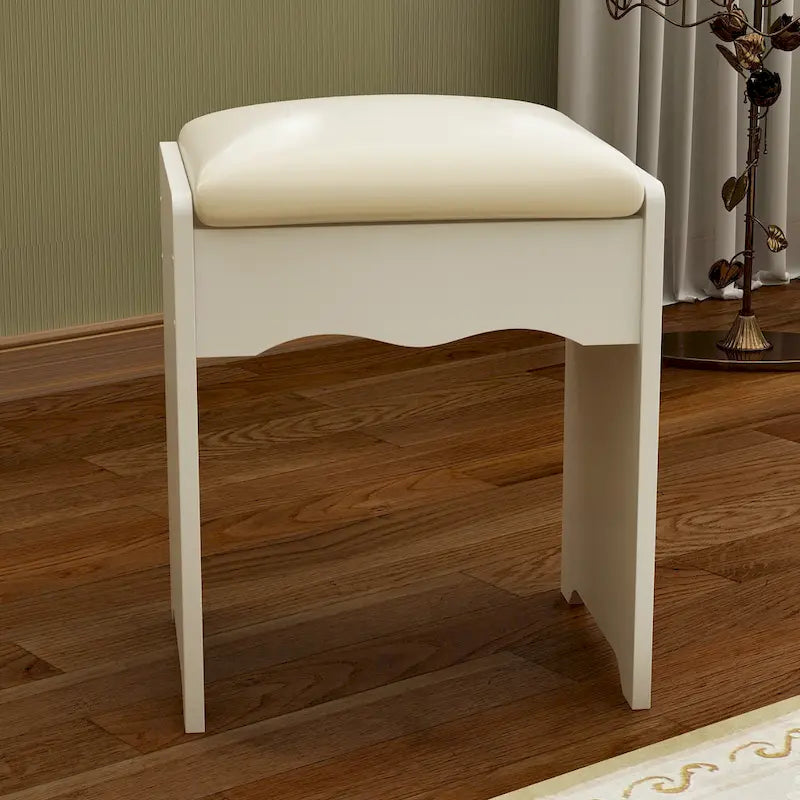 39.4-Inch Makeup Vanity Set with Stool and Touch Light Mirror - image 4