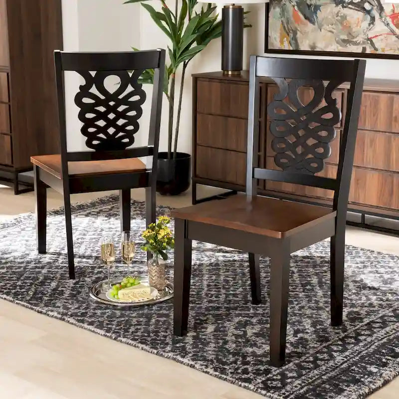 Gervais Modern Transitional 2-Piece Dining Chair Set - image 10