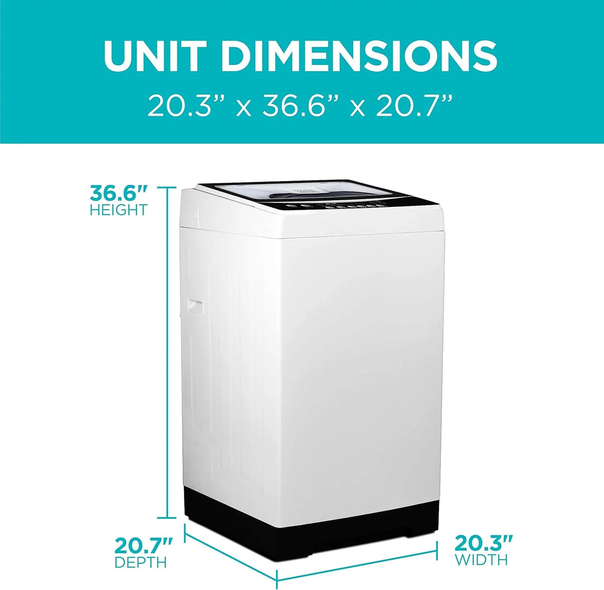 BLACK+DECKER 0.9 Cu. Ft. Portable Washing Machine - 5 Wash Cycles - image 24