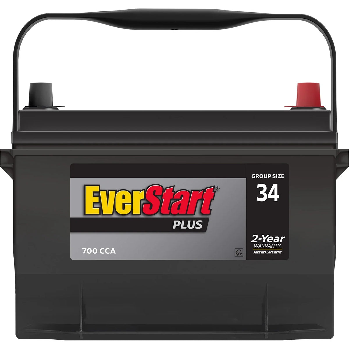 EverStart Plus Lead Acid Automotive Battery, Group Size 34 12 Volt, 700 CCA 120RC - image 5
