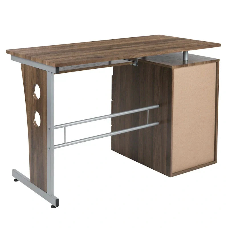3-Drawer Pedestal Computer Desk with Keyboard Tray - image 21