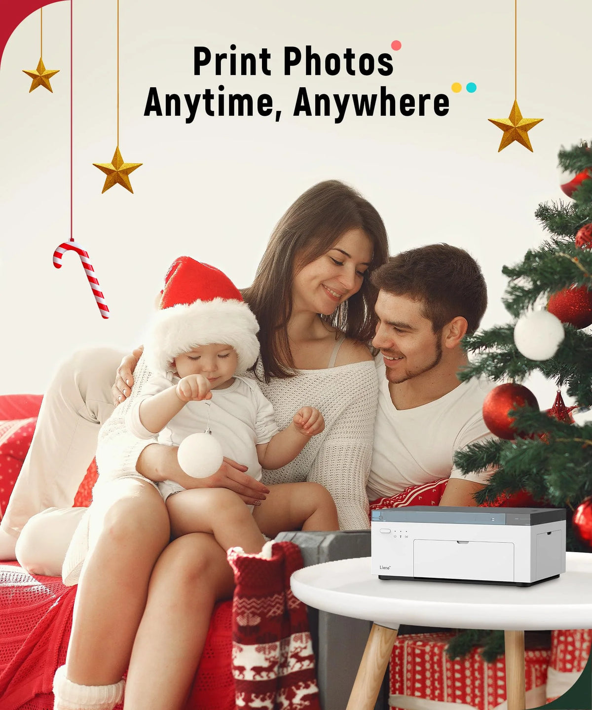 Liene 4×6 Photo Printer with Wi-Fi, 100 Sheets, Thermal-Dye Sublimation, for iPhone & Android - image 4