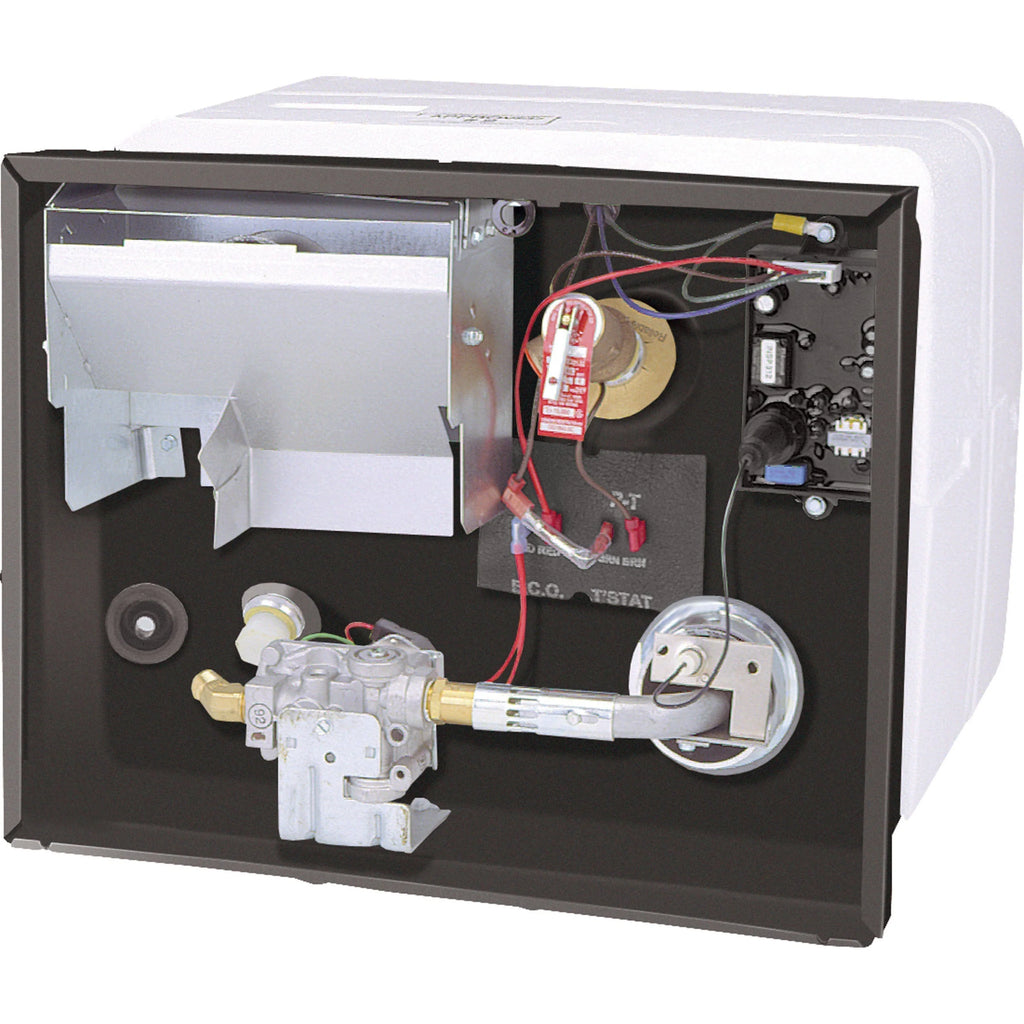 RV Water Heater G6A-8E, 6 Gallon, Gas, Polar White, Patented U-Tube Design - image 1