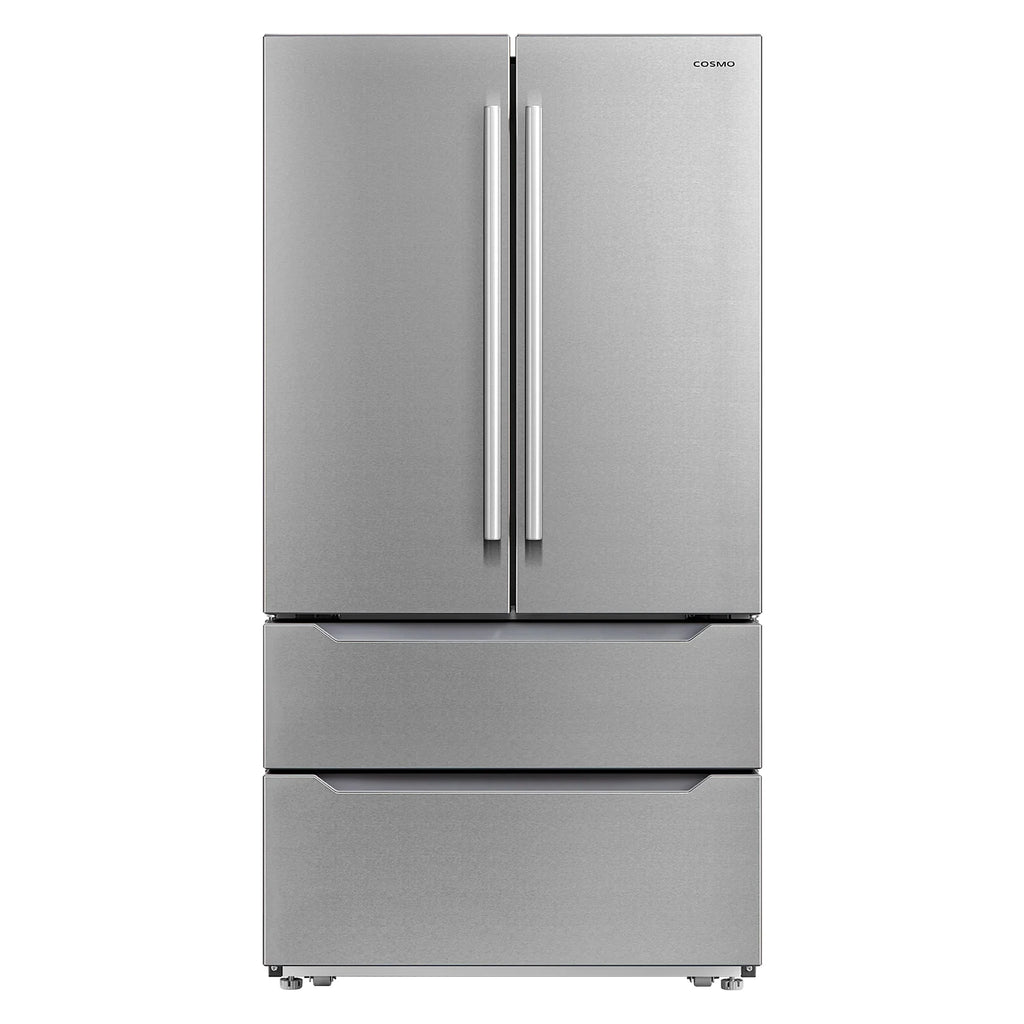 Cosmo 5 Piece Kitchen Appliance Package With 30" Electric Cooktop 24" Single Electric Wall Oven 30" Over-the-range Microwave French Door Refrigerator & 24" Built-in Fully Integrated Dishwasher - image 2