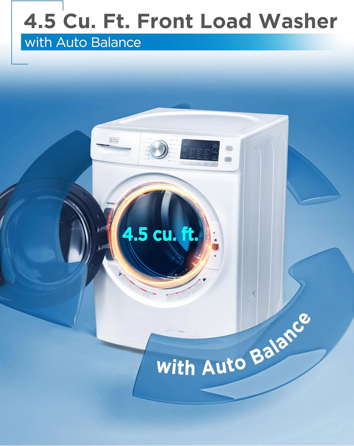 BLACK+DECKER 0.9 Cu. Ft. Portable Washing Machine - 5 Wash Cycles - image 13