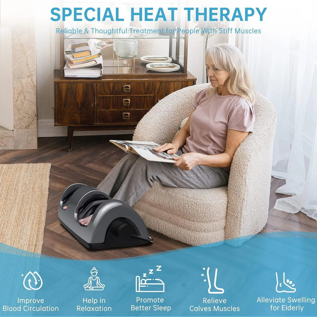 Shiatsu Foot Massager with Heat-Foot Massager Machine for Neuropathy, Plantar Fasciitis and Pain Relief-Massage Foot, Leg, Calf, Ankle with Deep Kneading Heat Therapy, Gift for Mother's Day - image 20