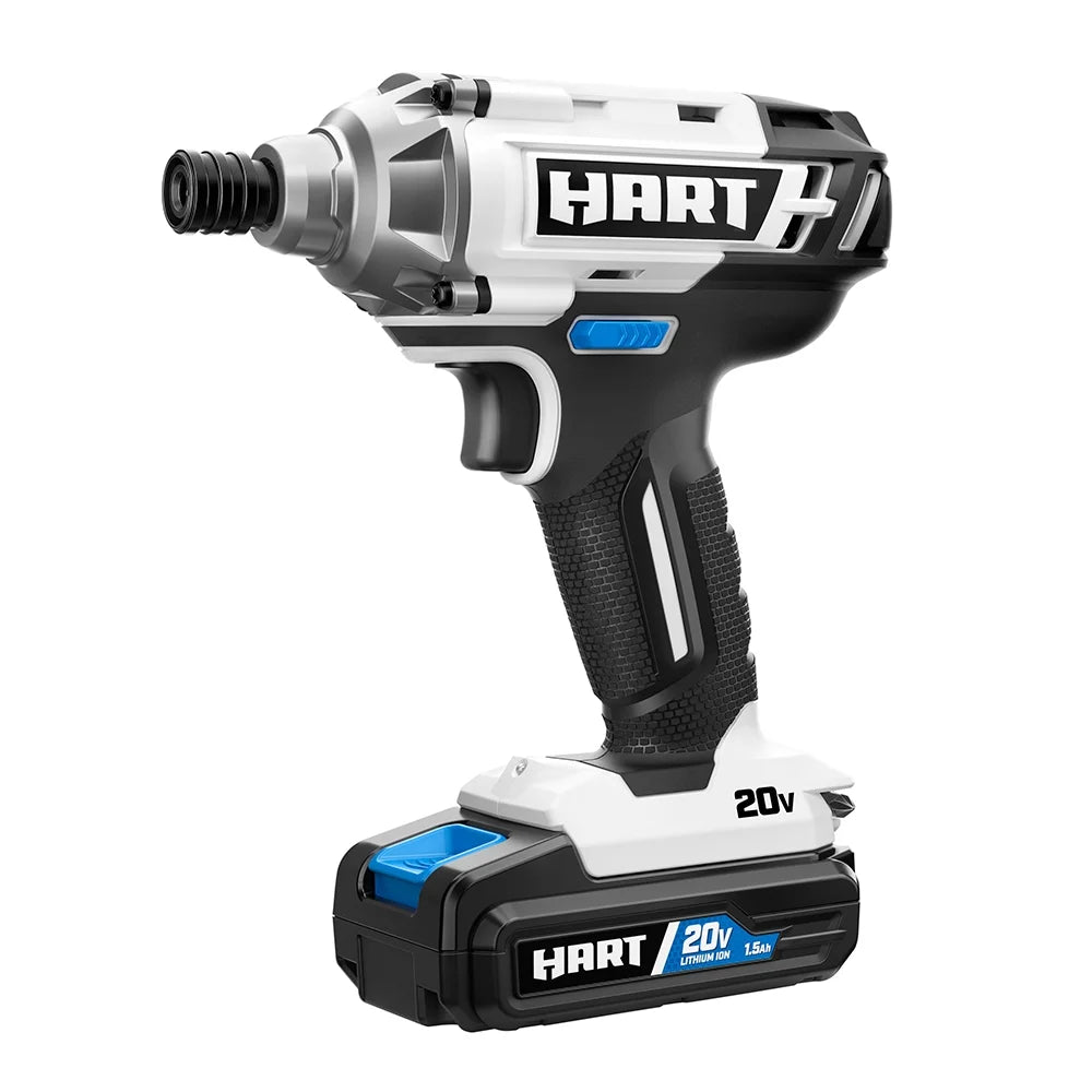 HART 20 Volts 4-Tool Battery-Powered Combo Kit, (2) 1.5Ah Lithium-Ion Batteries - image 8