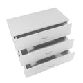 Contemporary White 3-Drawer Dresser - image 1