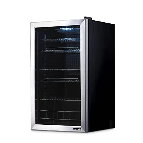 Beverage Refrigerator Cooler / 126 Cans Free Standing with Right Hinge Glass Door - image 4