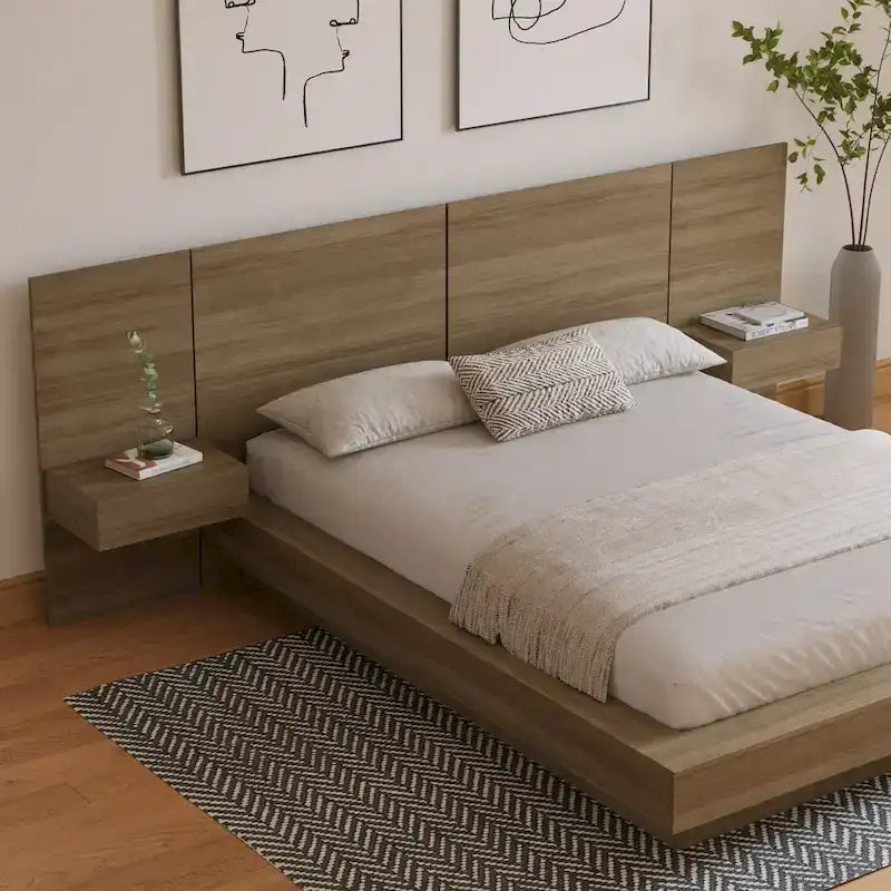 Napa 4-Piece Bedroom Set with Floating Nightstand - image 1