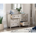 Wood Dresser with 6 Drawers Storage Cabinet with Thick Top - image 1