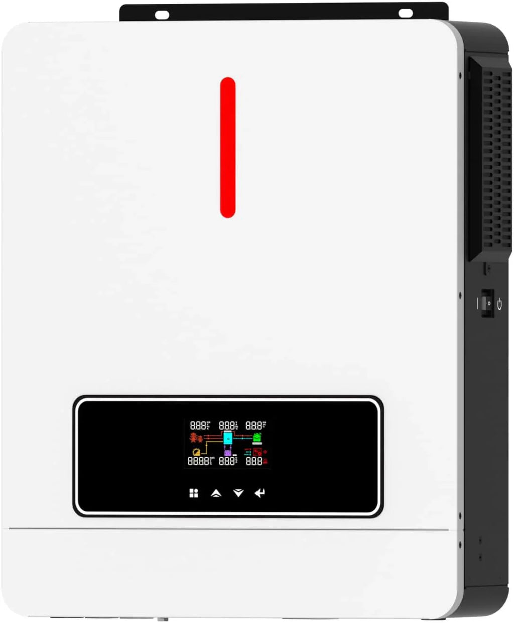 Xijia 3600W Hybrid Pure Sine Wave Power Inverter with 120A MPPT Solar Charger .dc 24V to ac 110v 60HZ Solar Converter for Home,Car Cabin (DC24V(Range20V-30V) 3600VA) - image 2