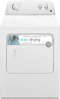 29′′ Front Load Electric Dryer with Wrinkle Guard and 7.0 Cubic Ft. Total Capacity, White