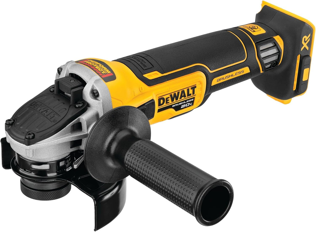 20V * XR Angle Grinder, equipped with spring braking device and sliding , 4-1/2 inches, just the tool - image 1
