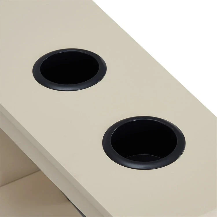 Compact Charging Side Table - Nightstand with Storage, Dual Power Outlets & USB Ports - image 22