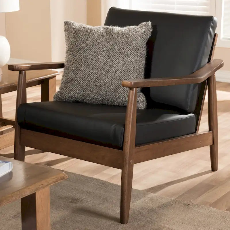 Baxton Studio Mid-Century Modern Lounge Chair - image 1