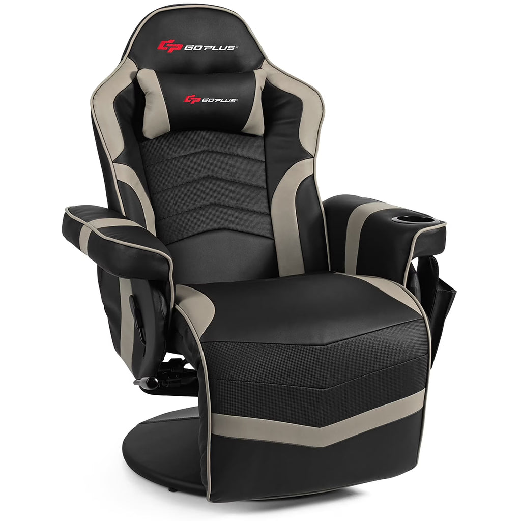 Massage Gaming Chair Racing Style Gaming Recliner Blue - image 4