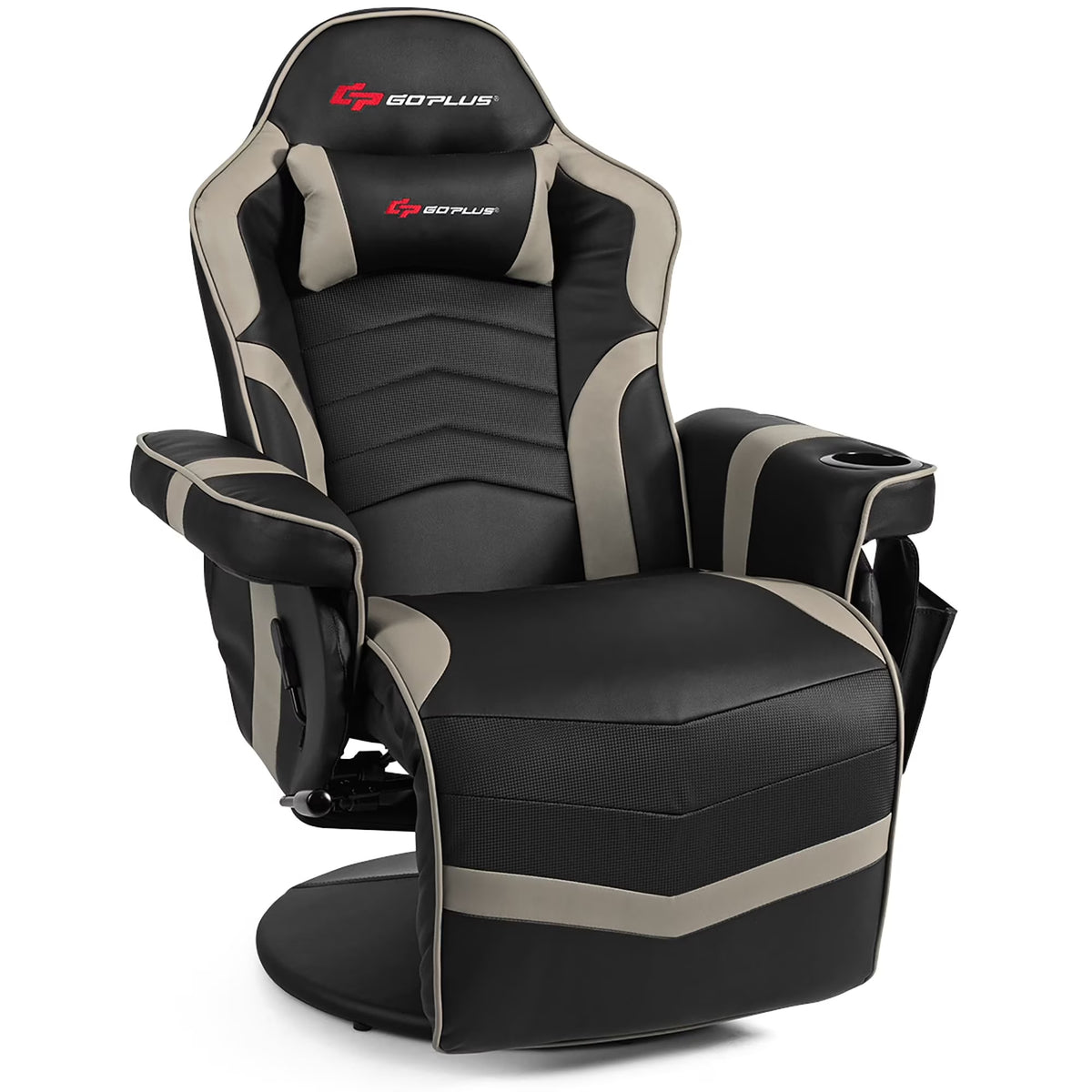 Massage Gaming Chair Racing Style Gaming Recliner Blue - image 4