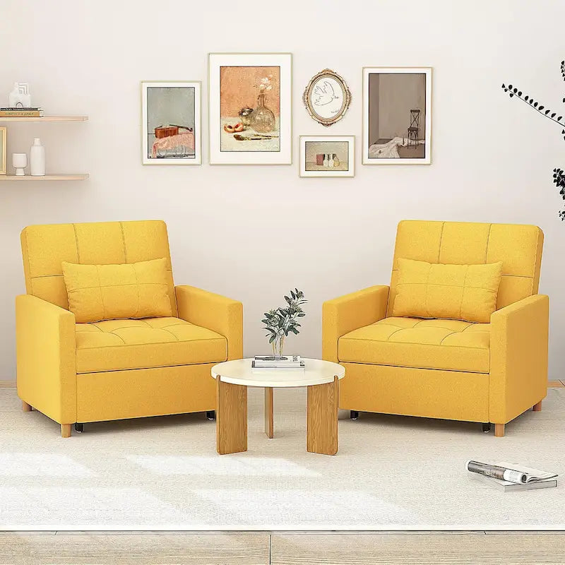 AECOJOY 3-in-1 Convertible Sleeper Sofa Chair with Pillow and Adjustable Backrest - image 29