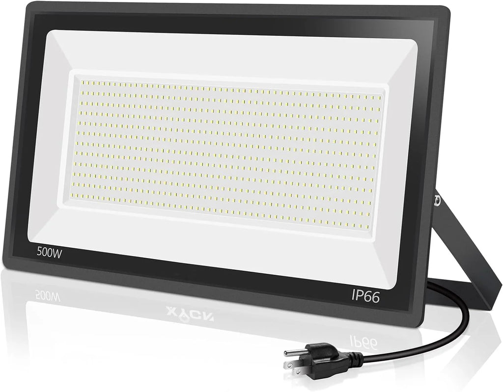 3 Pack 200W LED Flood Light,Super Bright Exterior Security Lights With Plug,IP66 Waterproof Outdoor Flood Light, 22800lm 5000