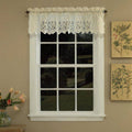 Sweet Home Collection Old World Style Floral Heavy Lace Curtain Valance - image 1