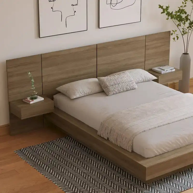 Napa 4-Piece Bedroom Set with Floating Nightstand - image 2