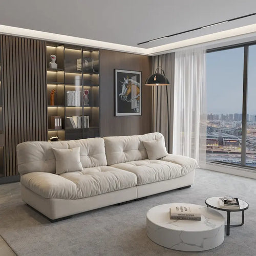 105 Minimalist Cloud Loveseat Sofa with Two Cushions - image 1