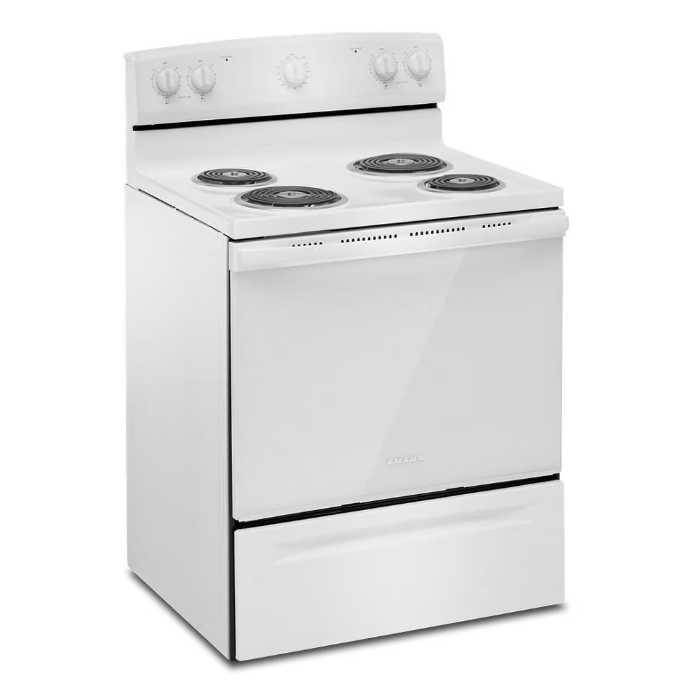 AMANA ACR4203MNW 30" freestanding coil electric range - image 1
