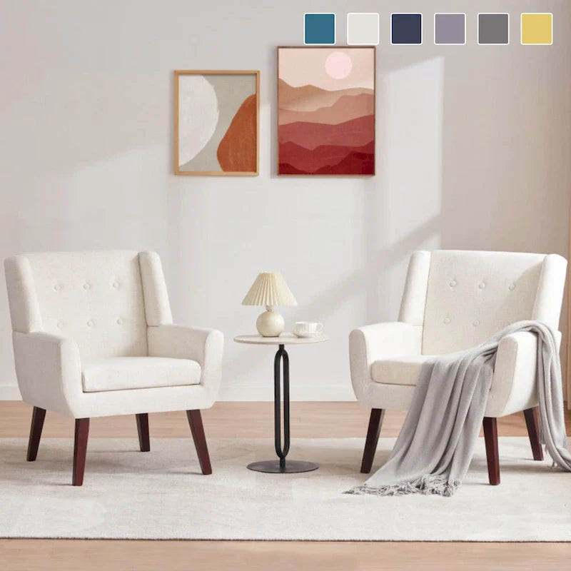 HUIMO Set of 2 Modern Tufted Accent Chair - image 6
