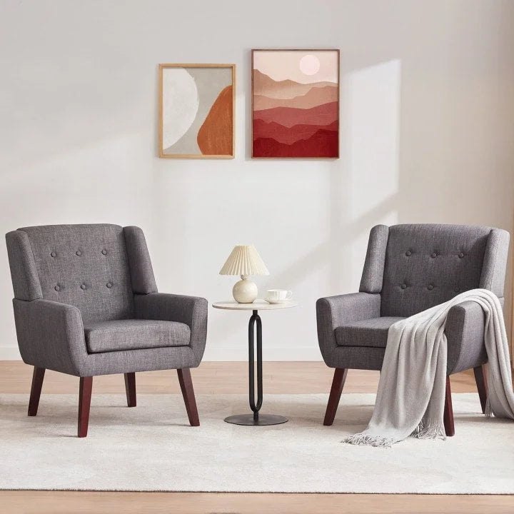 HUIMO Set of 2 Modern Tufted Accent Chair - image 27