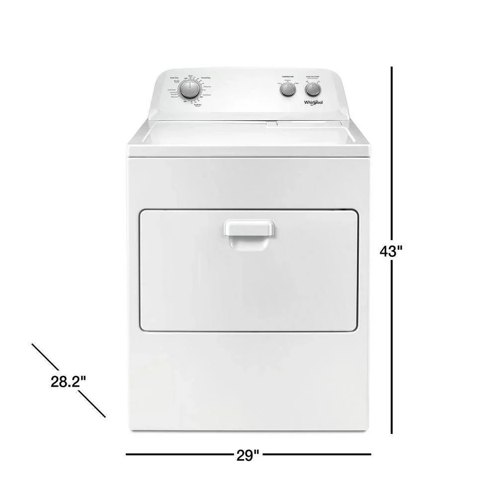 7.0 cu. ft. Electric Dryer, AutoDryTM System, Wrinkle ShieldTM, White - image 9