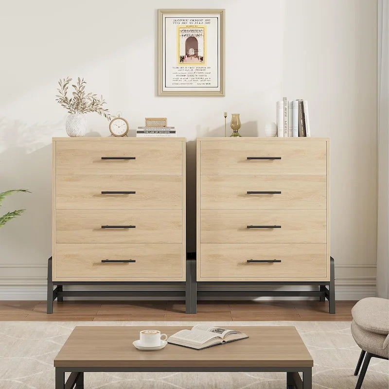 Freestanding 4-Drawer Dresser with Storage - 38.6" Tall - image 1