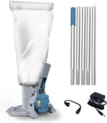 Kokido Cordless Pool Leaf Vacuum, 30 GPM, 75 Min Runtime, Grey & Blue - XV410