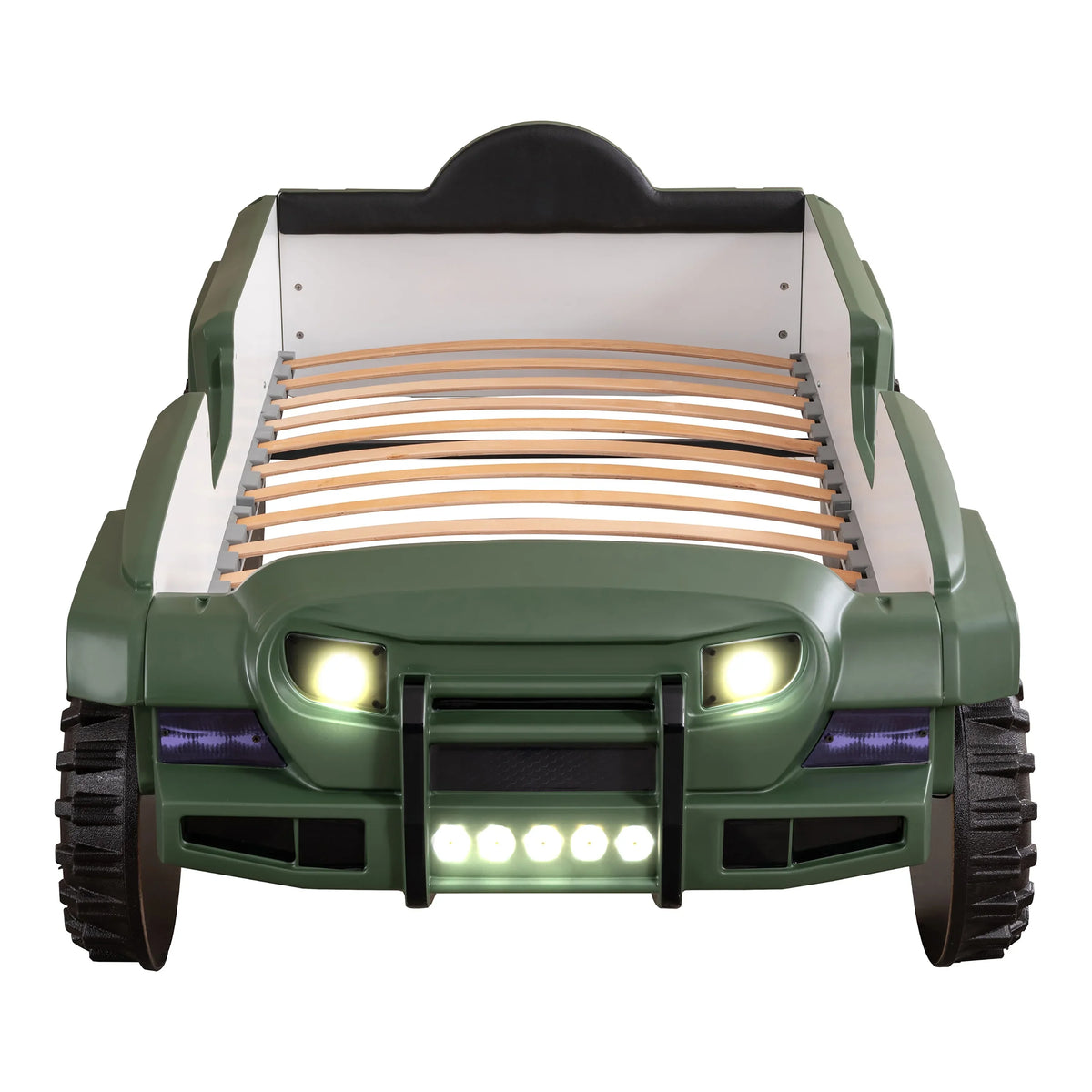 Furniture of America Terra Kids Plastic Twin SUV Bed with LED and Sound, Black - image 34