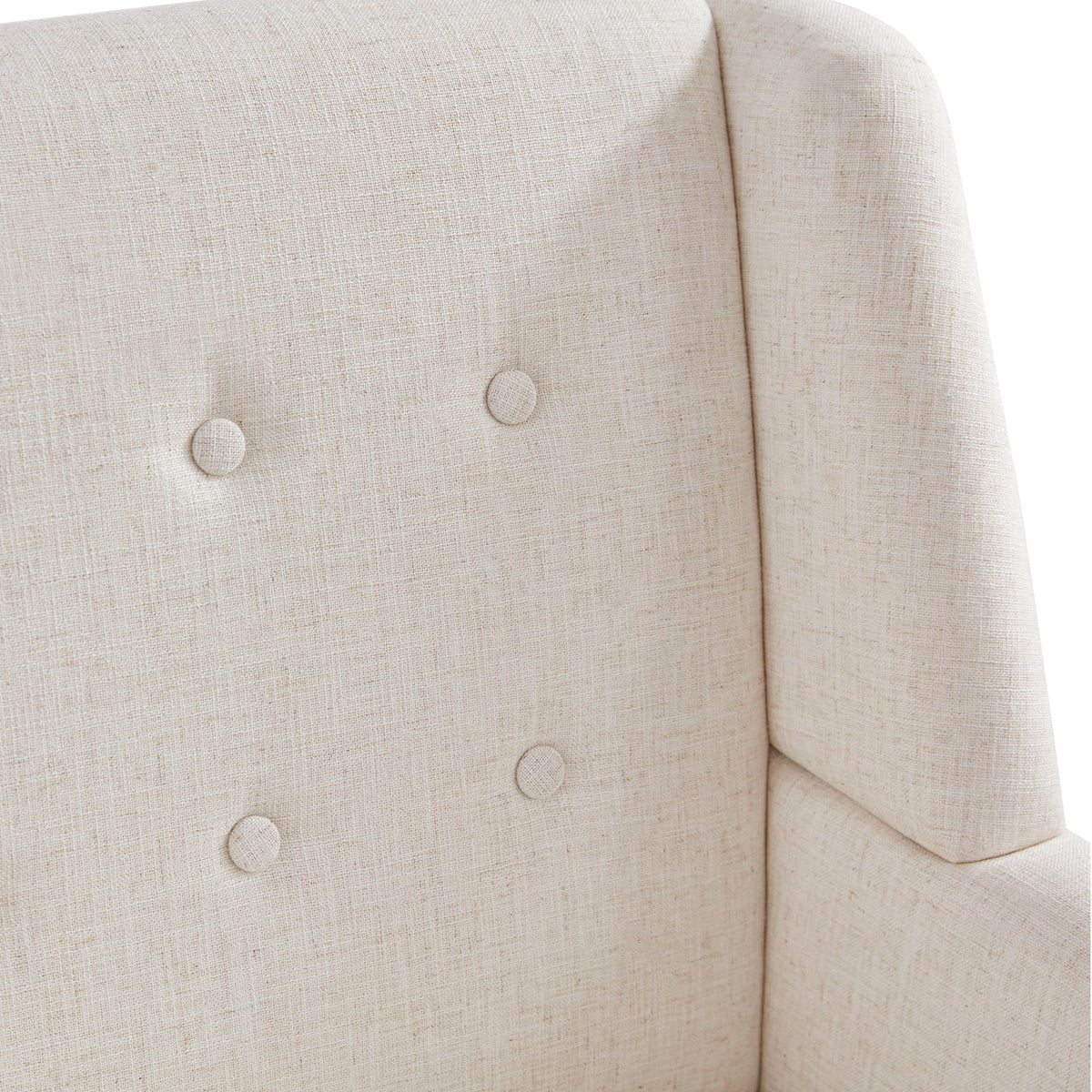 HUIMO Accent Chair, Button-Tufted Upholstered Living Room Chairs, Mid Century Modern Comfy Reading Chairs for Bedroom, Living