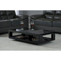 Artiva CASA Contemporary Glossy Black Lacquer Coffee Table - 48" x 24" x 12" - image 1