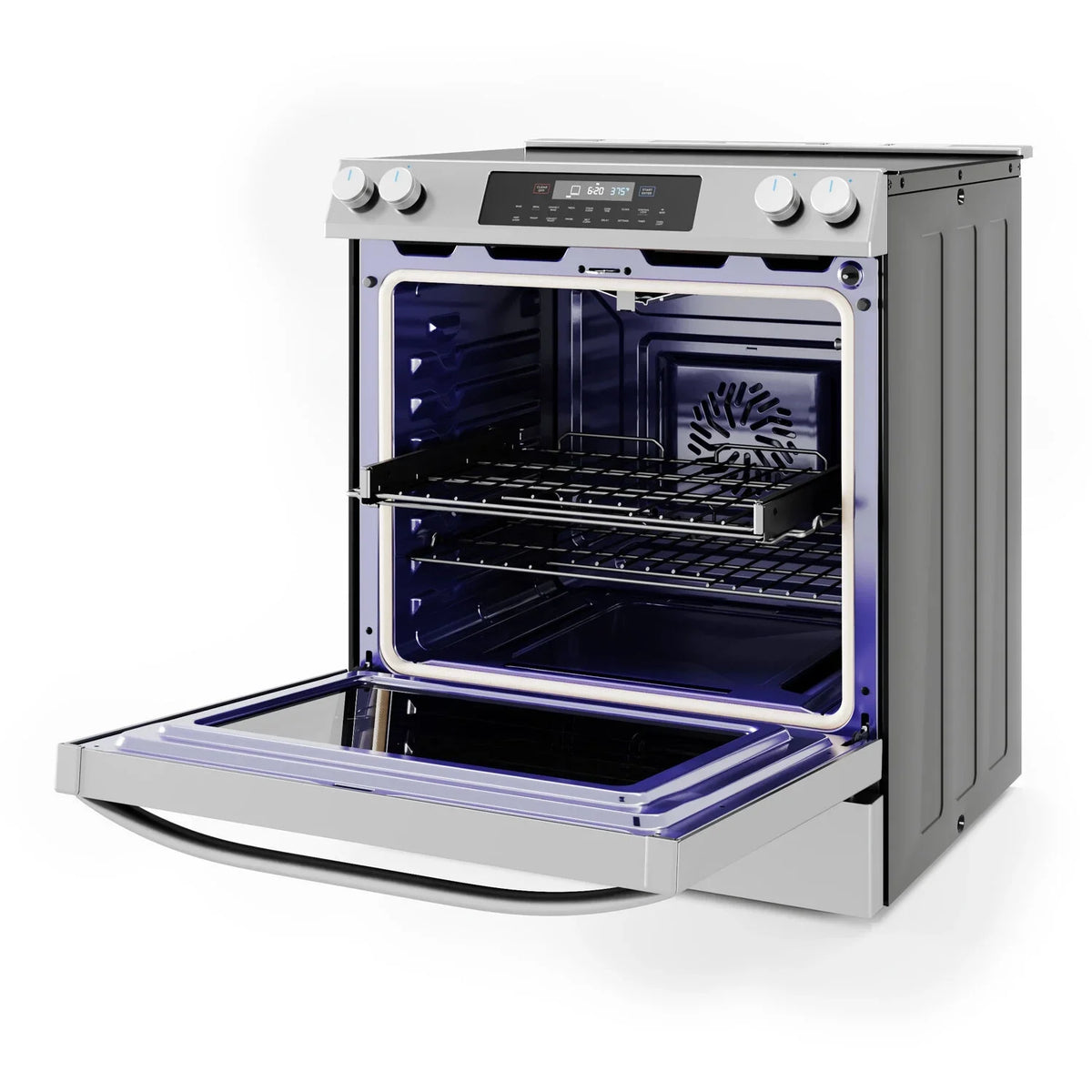 Midea 30-In Slide-In Electric Range with Wi-Fi Connectivity and Fan Convection, Stainless Steel,  MES30S2AST - image 7