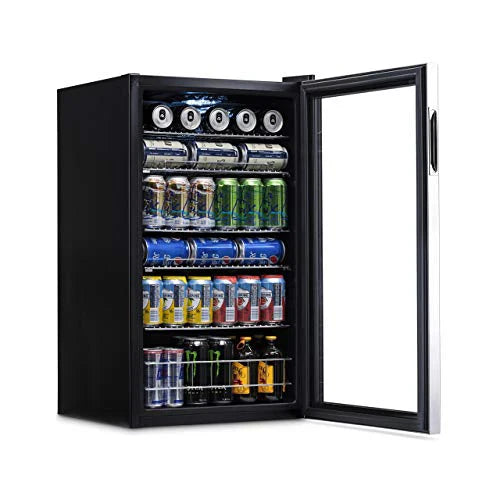 Beverage Refrigerator Cooler / 126 Cans Free Standing with Right Hinge Glass Door - image 6