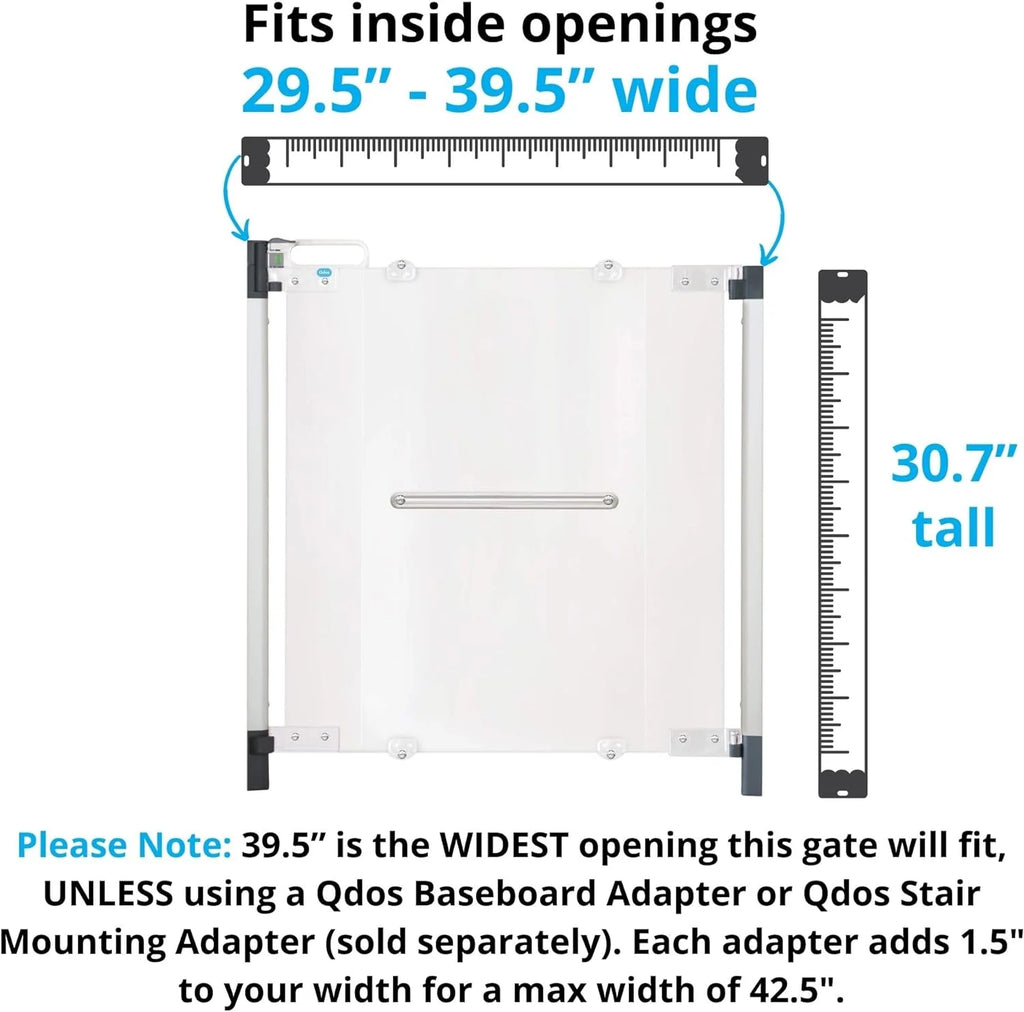 Crystal Designer Baby Safety Gate - Meets Tougher European Standards - Modern Design and Unparalleled Safety - Beauty & Safety Together at Last - Simple Installation / Hardware Mount - image 2
