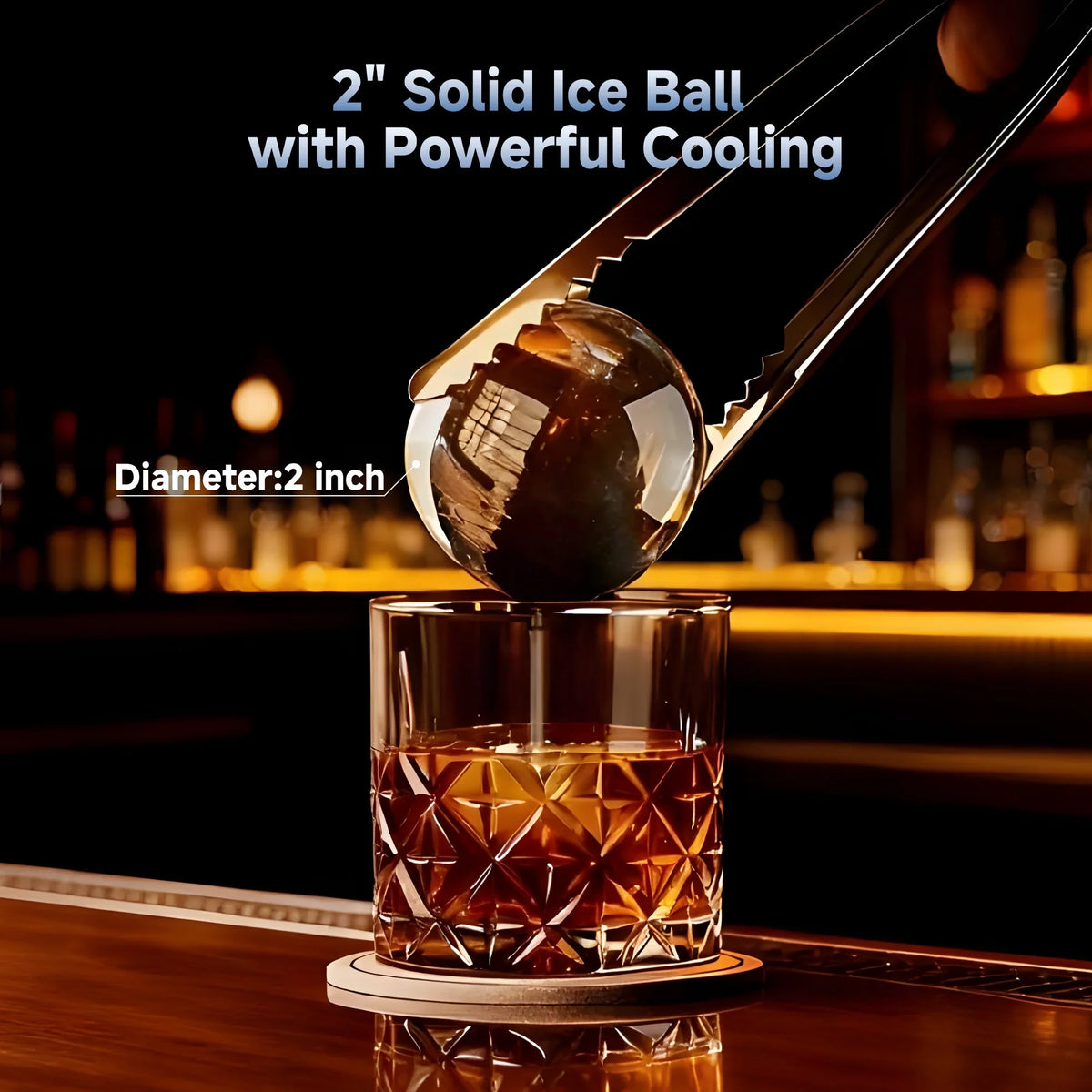 Simzlife Sphere Ice Maker, 10 Pcs/Hour, 150 Pcs/Day, Clear Ice Ball Maker with Enhanced Insulation, with LCD Touch - image 14