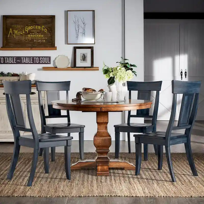Set of 2 Ronda Wooden Dining Chairs with Panel Back - image 11