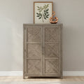 Skyview Lodge Cobblestone Oak Armoire - Spacious Bedroom Storage (54" W x 20" D x 75" H) - image 1