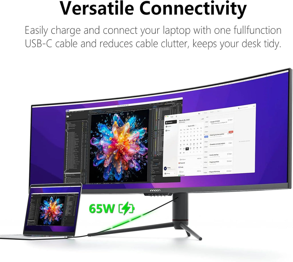 49" Curved Gaming Monitor, 144Hz, HDR400, USB-C - image 2