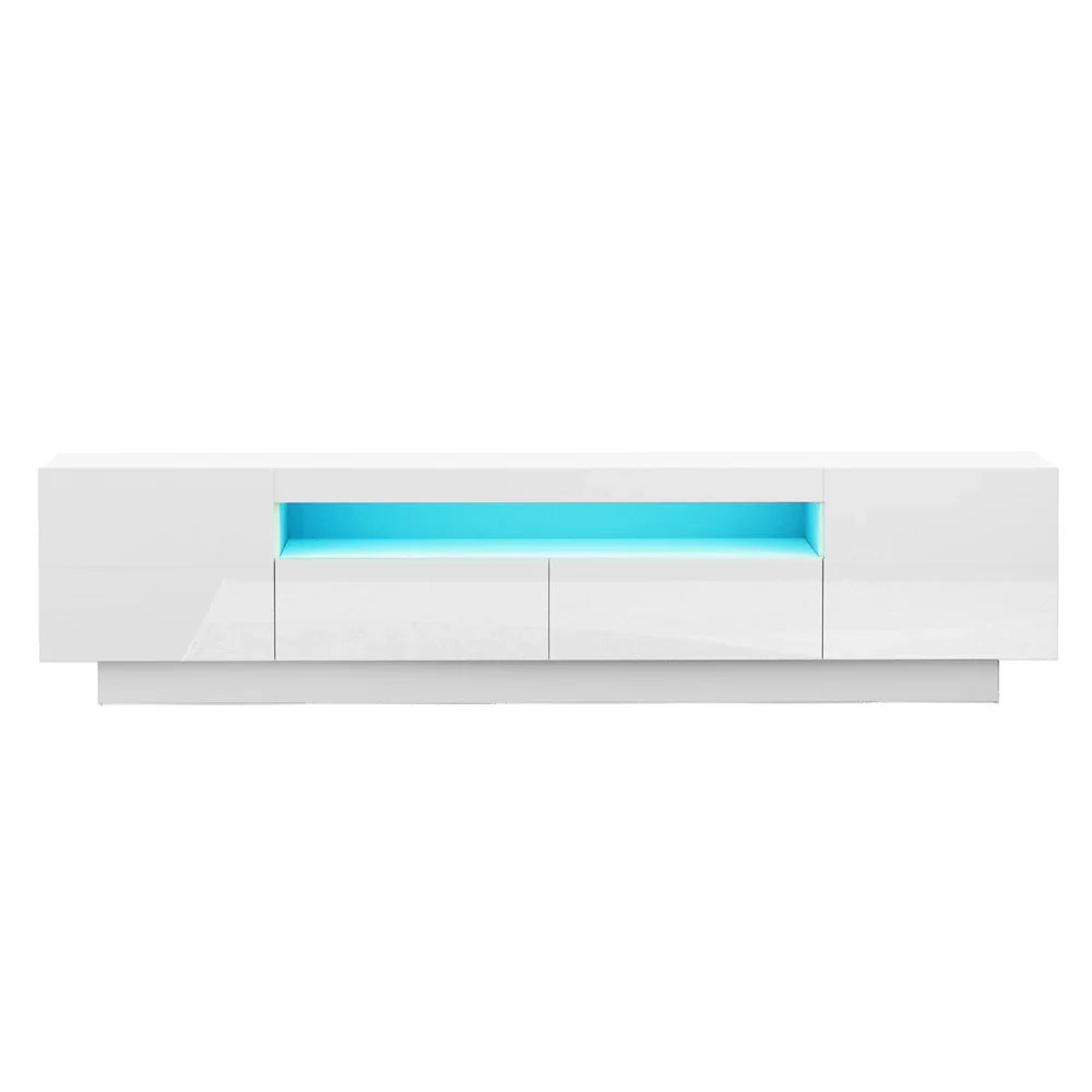 Artiss TV Unit Entertainment Unit Storage Drawer RGB LED 180cm White - image 4